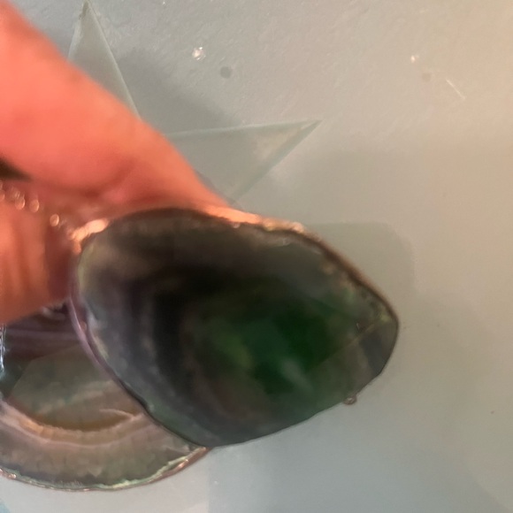 Green agathe one of a kind necklace - Picture 7 of 12